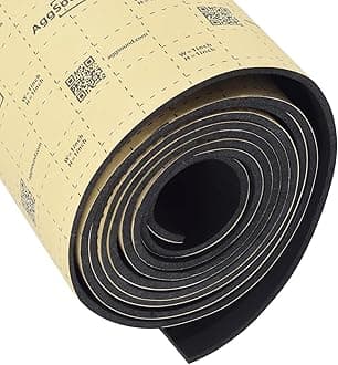 157mil 18sqft Sound Deadener for Cars-Auto Closed Cell Foam Noise Deadening Material-Heat Shield Insulation Dampening Mat, 1Roll