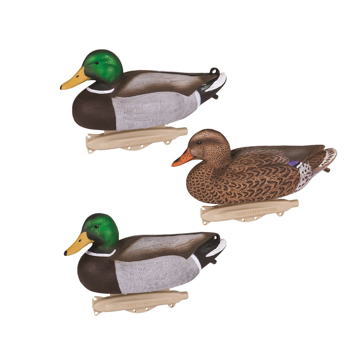 Flambeau Outdoors 8036SUV Storm Front 2 Mallard Decoys, Classic Floaters - 6-Pack