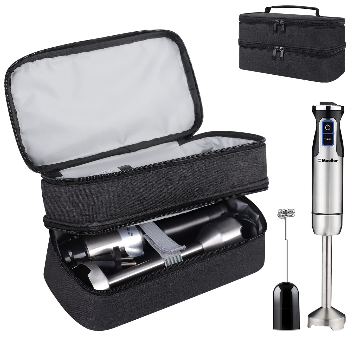 Storage Bag for Hand Blender,Carrying Case for Immersion Blender Handheld,Stick Blender Travel Storage Organizer (Bag Only)