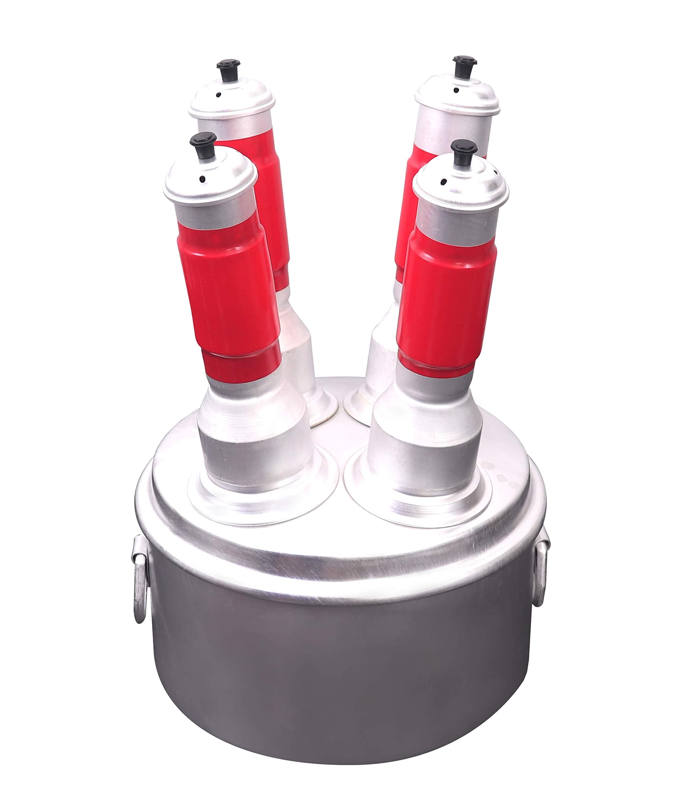 Malabar Trading Company Kerala Puttu Maker, Puttu Maker Steamer, Multi Aluminium Puttu Maker (4 Hole)