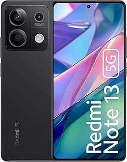Redmi Note 13 5G (Stealth Black, 8GB RAM, 256GB Storage) | 5G Ready | 120Hz Bezel-Less AMOLED | 7.mm Slimmest Note Ever | 108MP Pro-Grade Camera