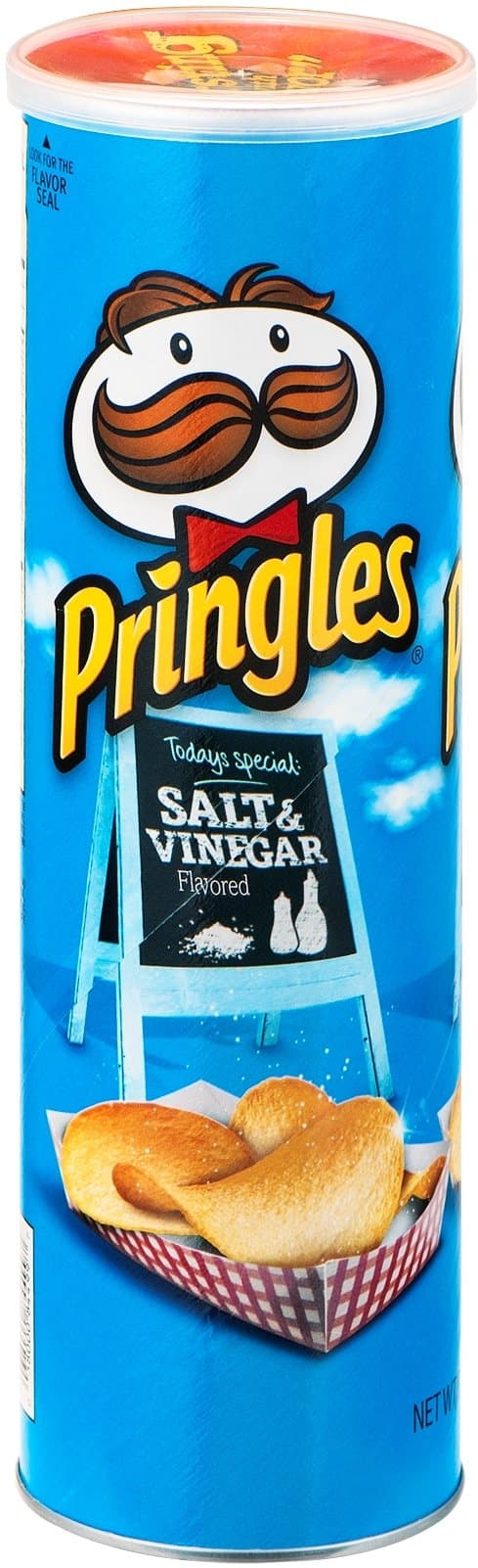 PringlesPotato Crisps Salt & Vinegar, 5.96 oz Can (Pack of 12)