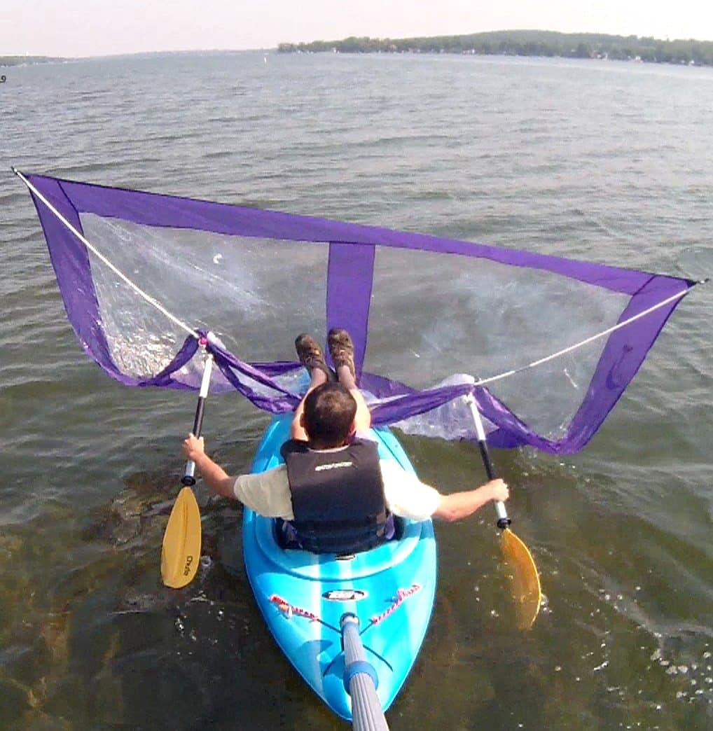LLC Downwind Super Kayak Sail Kit (Purple) - Compact, Portable, Easy Set up and Deploys Quickly. Start Sailing This Season!