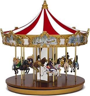 Gold Label Classic Animated Carousel Music Box