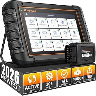 2026 FOXWELL Scanner NT809BT OBD2 Scanner Diagnostic Tool with 30+Resets, All System Bidirectional Scan Tool for All Vehicles, CAN-FD, FCA Autoauth, 3-Yr Free Update, AutoVIN, Wireless 65-Foot, Black