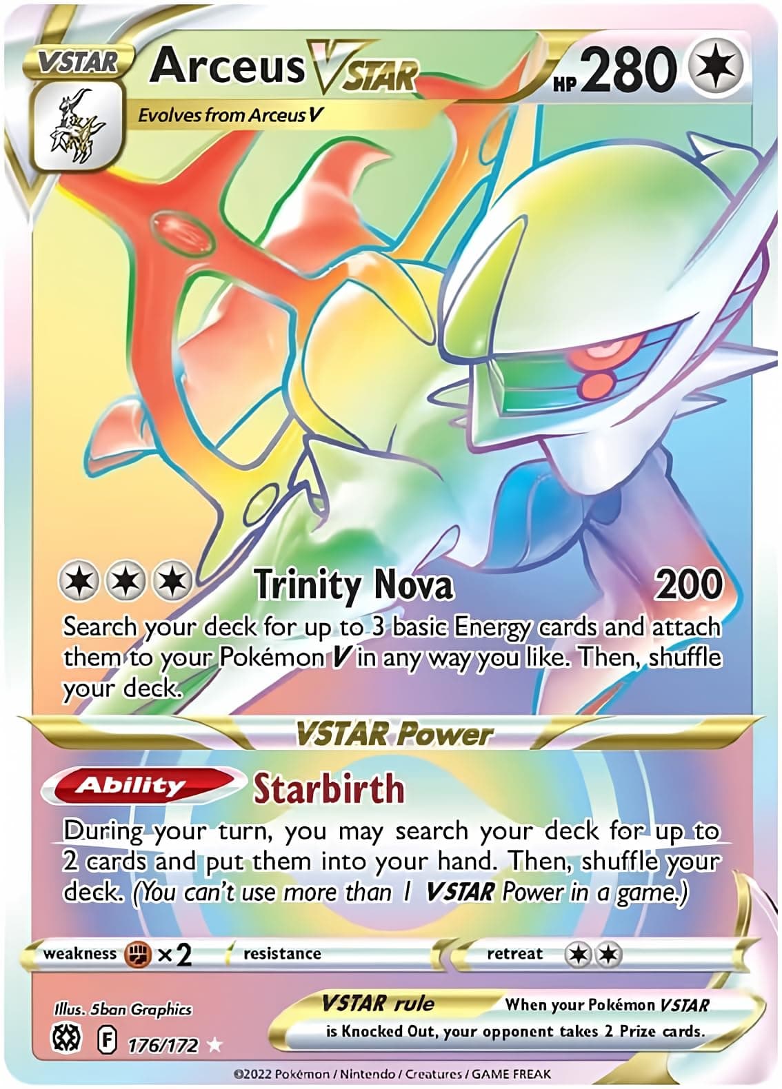 Arceus VSTAR - 176/172 - Secret Rare
