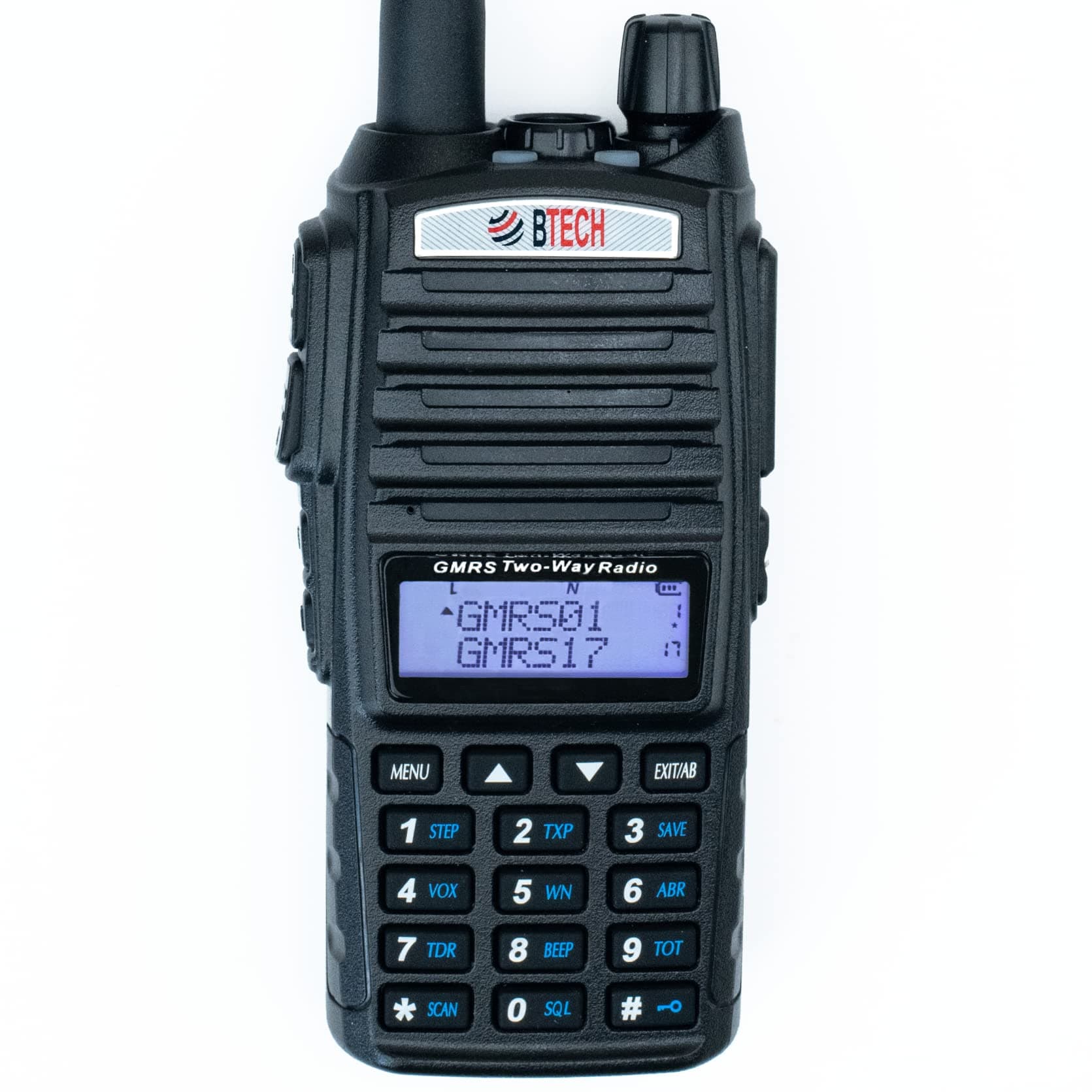 - GMRS-V2 5W 200 Fully Customizable Channels GMRS Two-Way Radio. USB-C Charging, IP54 Weatherproof, Repeater Compatible, Dual Band Scanning (VHF/UHF), FM Radio, & NOAA Weather Broadcast Receiver