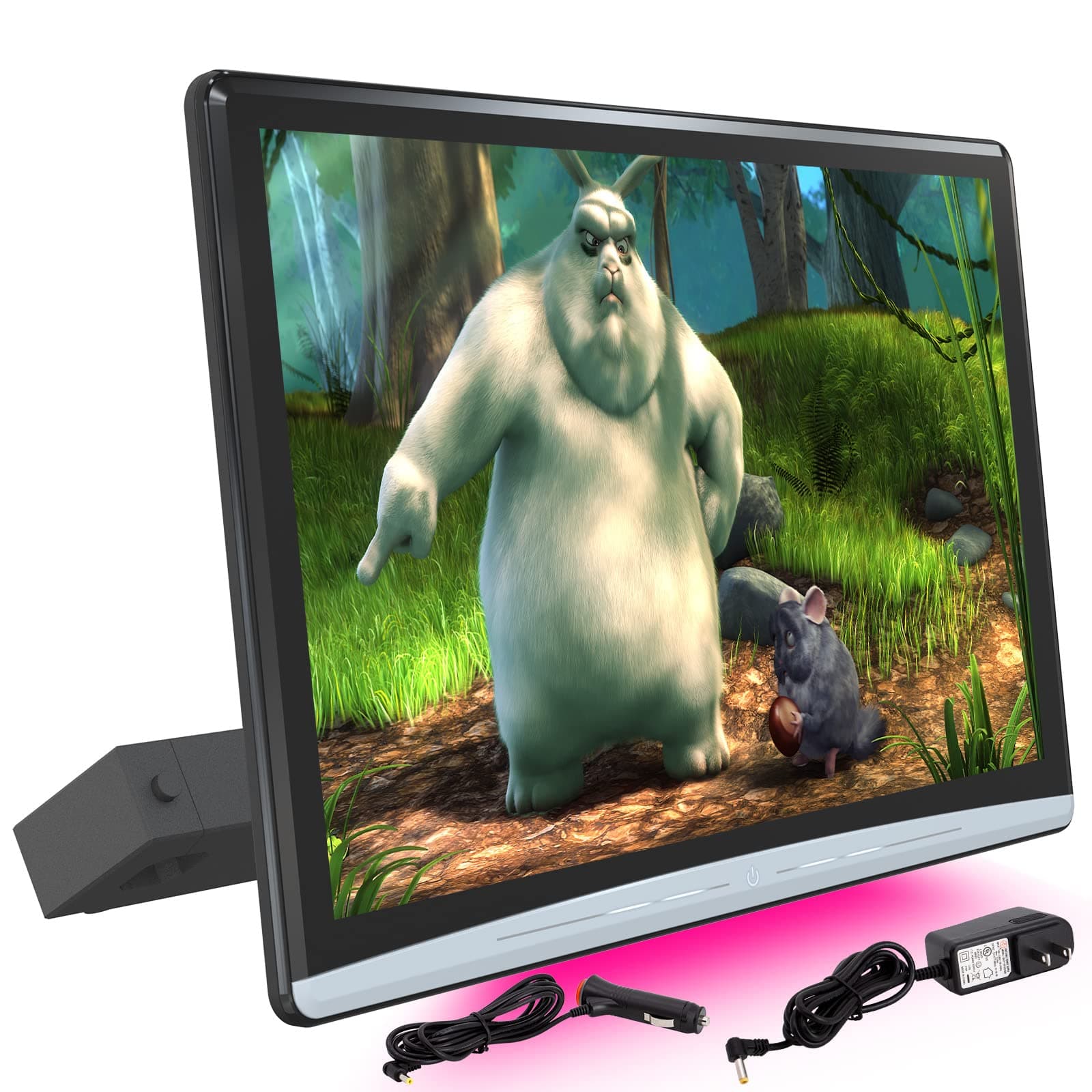 13.3 Inch 4K Upgrade Car Headrest Video Player with 2.4G/5G WiFi, Android 10.0 Car TV Headrest,Rear Entertainment System for Car,Sync Screen Phone Mirror,HDMI in/Out YouTube Netflix 2G+32G