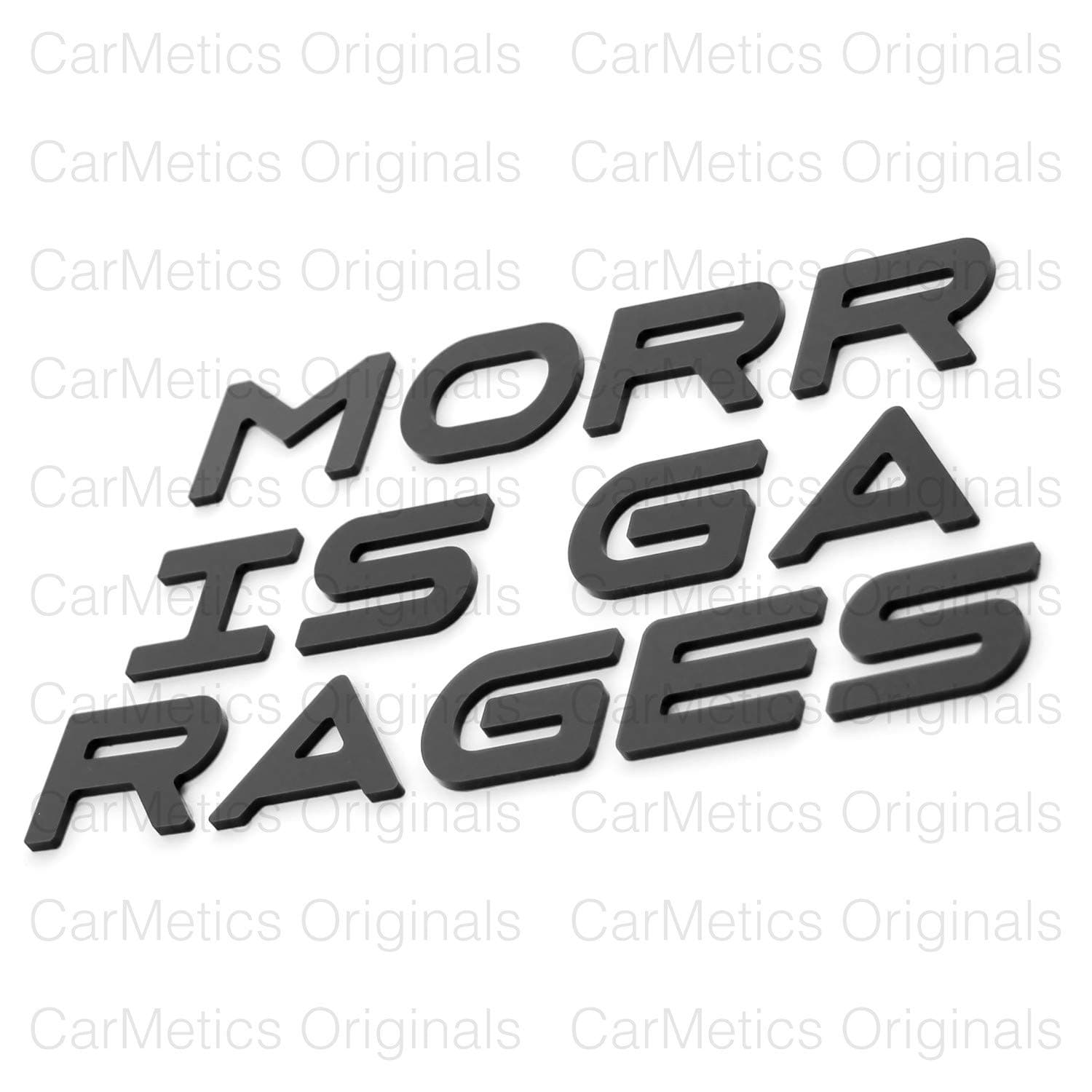 CarMetics Morris Garages 3D Letters (3D Stickers 3D Logo 3D Emblem for MG Hector, EZS and Hector Plus Accessories) � Glossy Black - 1.4 Inch � 1 Set