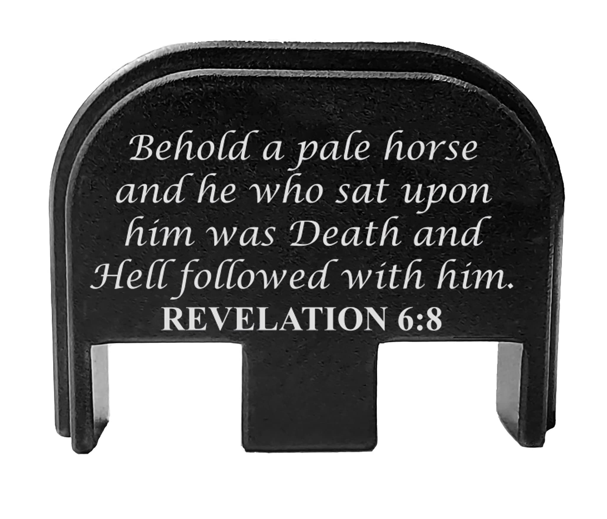 BASTION Laser Engraved Rear Cover Back Plate for Glock Gen 1-5