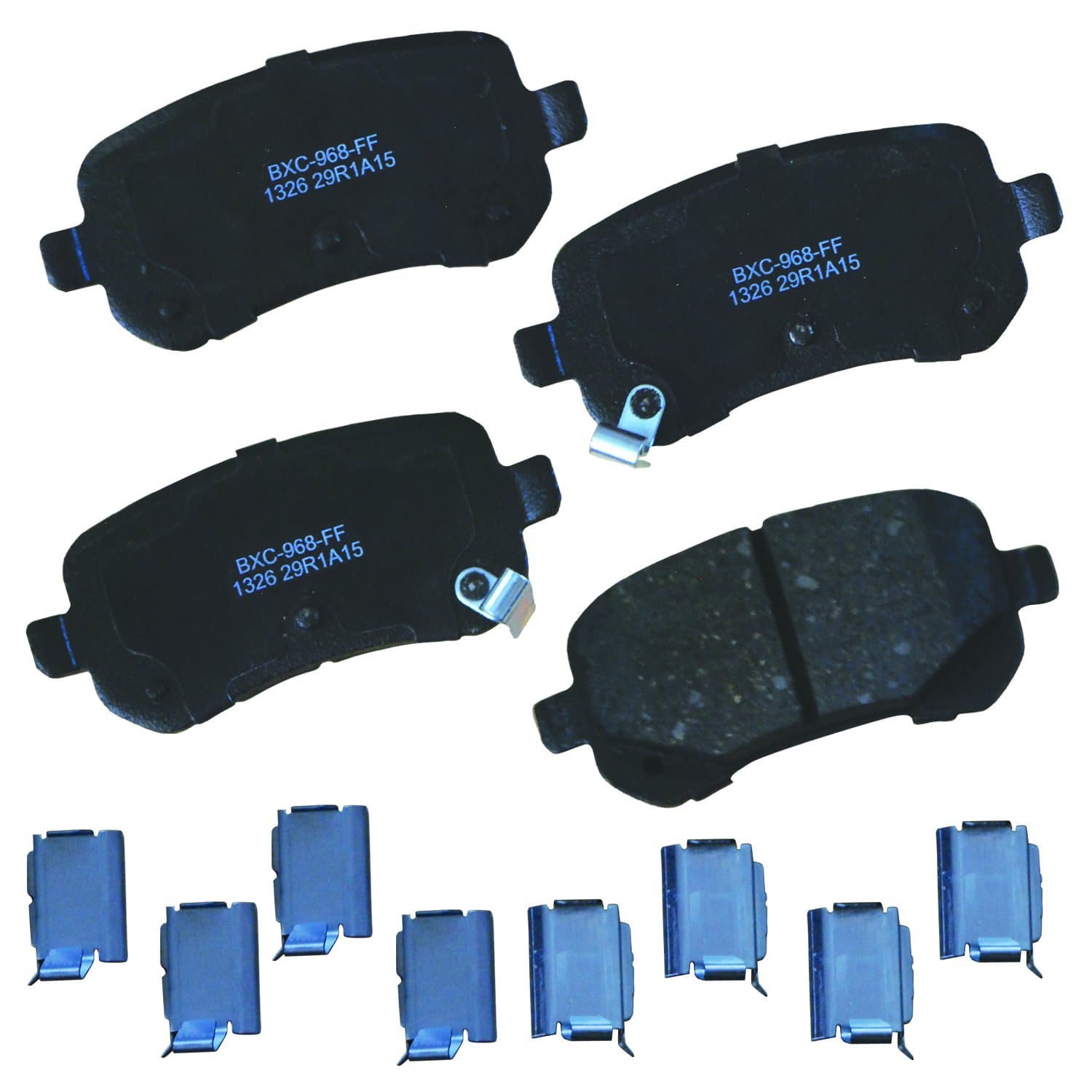 Bendix Premium SBC1326 Ceramic Rear Brake Pads for Chrysler Town & Country 2012-2008, Dodge Grand Caravan 2012-2008, Journey 2012-2009, Ram C/V 2012, Volkswagen Routan 2012-2009