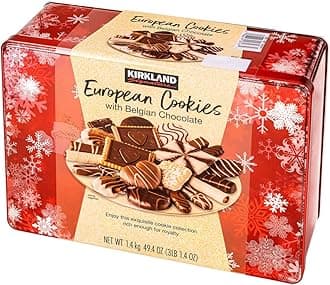 European Cookies LIMITED EDITITON Kirkland Signature with Belgian Chocolate, 49.4 Ounce