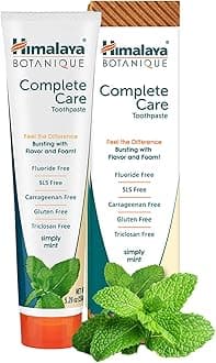 Complete Care toothpaste - Simply Mint 5.29 oz/150 gm (1 Pack) Natural, Flouride-Free & SLS Free