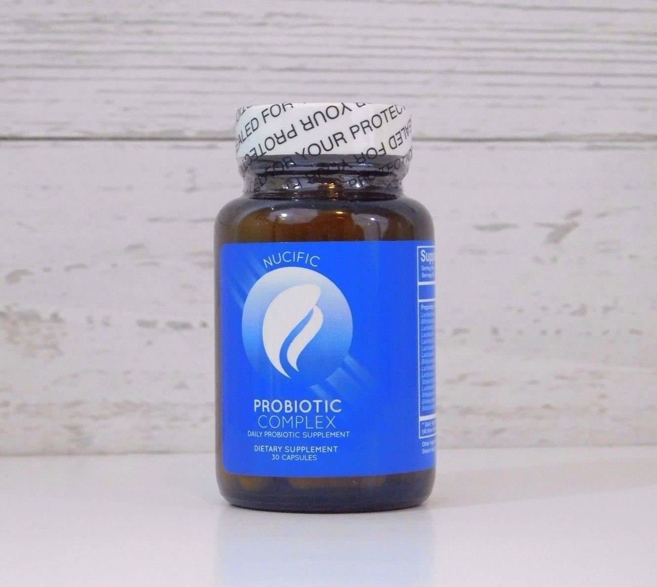 Nucific Probiotic Complex Daily Probiotic Supplement Support Optimum Digestion, Along with Superior Nutrient Absorption, Increased Energy, Balanced Metabolism, and Better Overall Health 30 Capsules