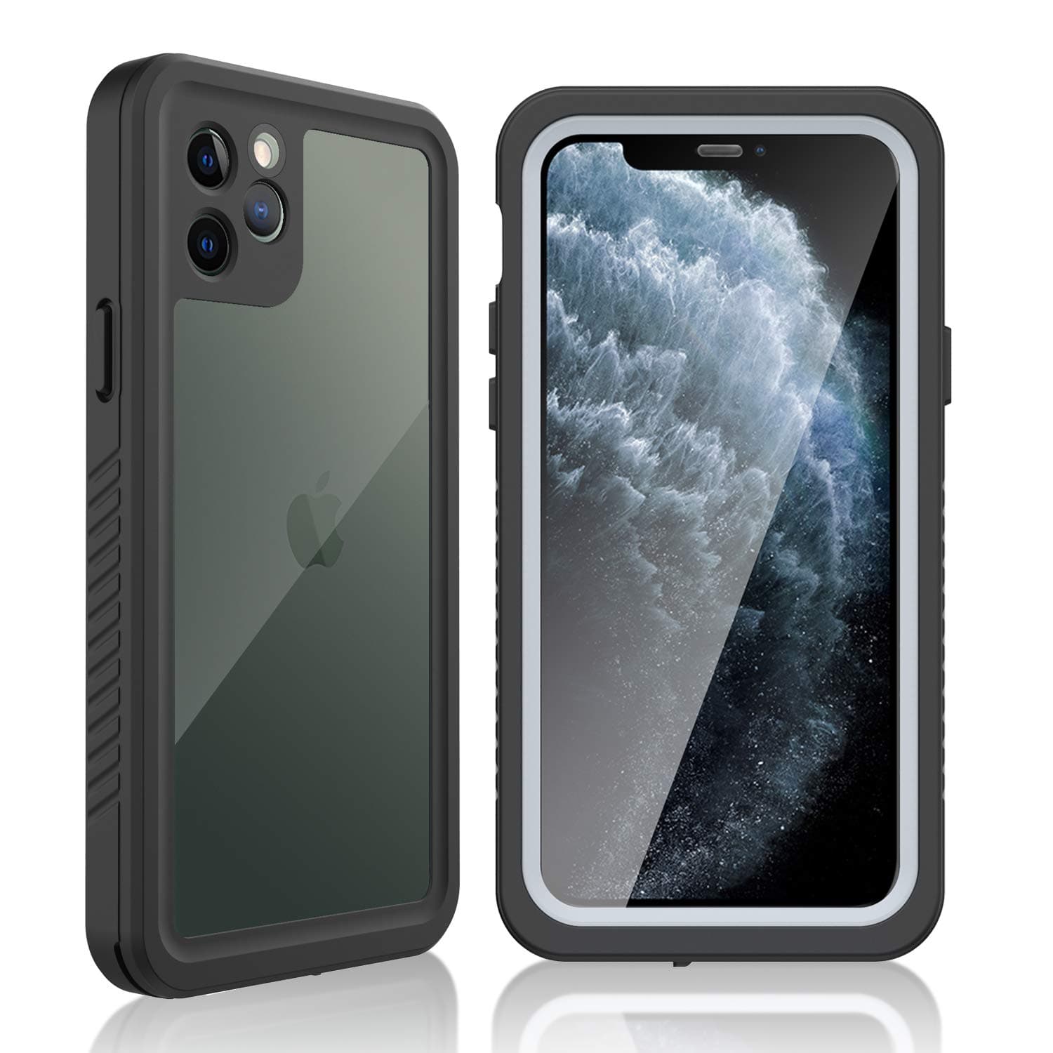 Waterproof Case for iPhone 11 Pro, 360° Full Body Protection with Built-in Screen Protector IP68 Certified Shockproof Dirtproof Outdoor Rugged Waterproof Case for iPhone 11 Pro 5.8 inch