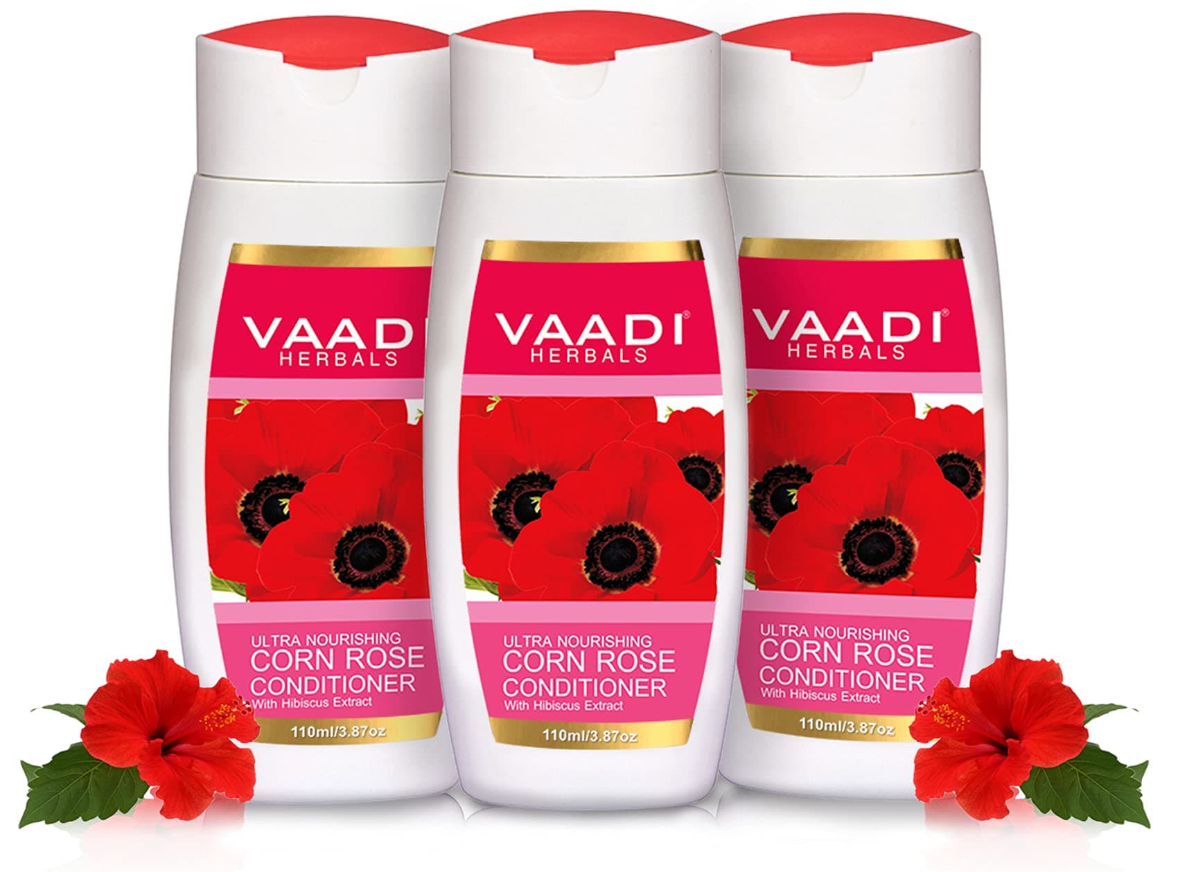 Vaadi Herbals Hair Conditioner Corn Rose 3x110ml