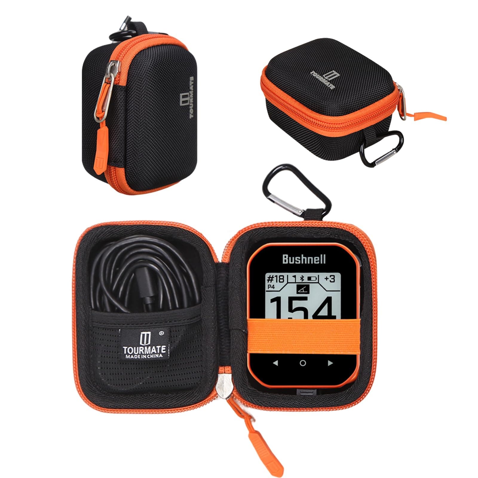 Golf GPS Storage Case Compatible for Bushnell Phantom 2 Rangefinder,Travel Case for Wearable4U - Bushnell Phantom 3 GPS Rangefinder(Box for Sale)(Orange)