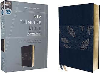 Niv, Thinline Bible, Compact, Leathersoft, Blue Floral, Red Letter, Comfort Print: New International Version, Thinline, Blue Floral, Leathersoft, Red Letter, Comfort Print Imitation Leather – 19 Sept. 2023