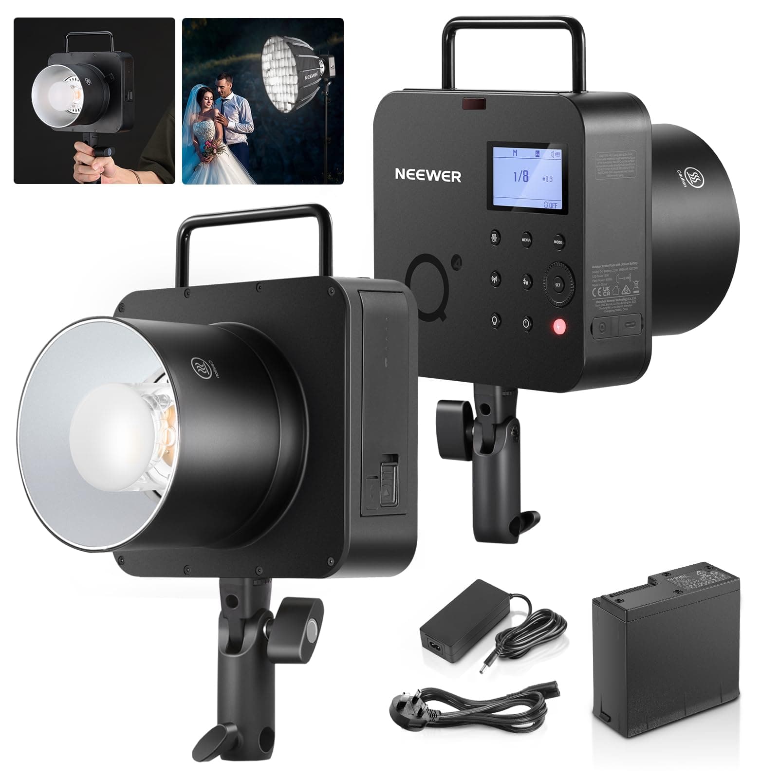 NEEWER Q4 400Ws 2.4G TTL Flash (NEW LOOK)