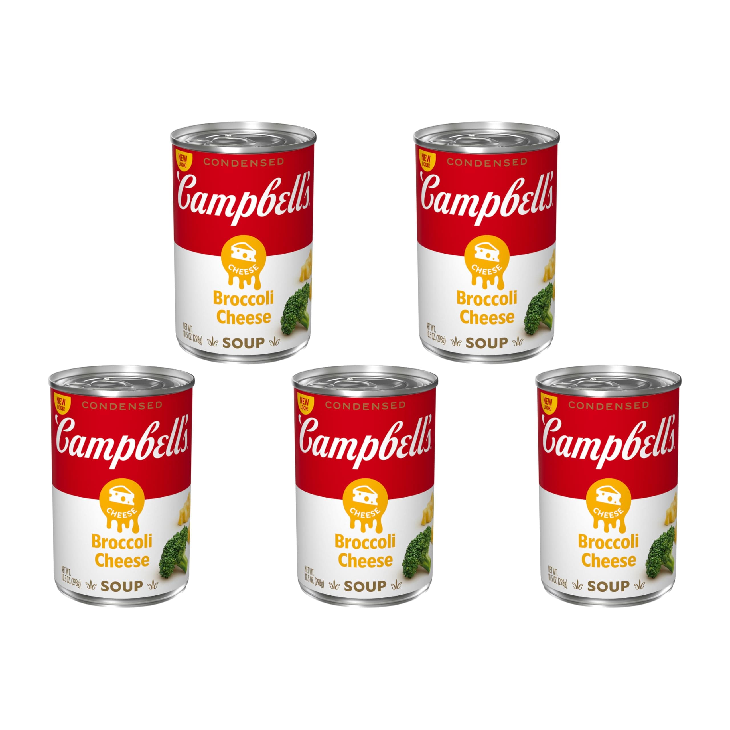 Campbell's Condensed Broccoli Cheese Soup, 10.5 Ounce Can (Pack of 5)