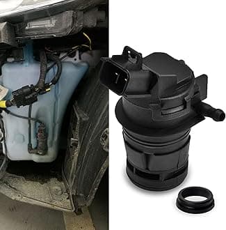 Windshield Washer Pump Replacement OEM#85330-60190, 85330-AE010 with Grommet, Windshield Wiper Pump Suitable for Most Vehicles, Standard Windshield Washer Fluid Pump