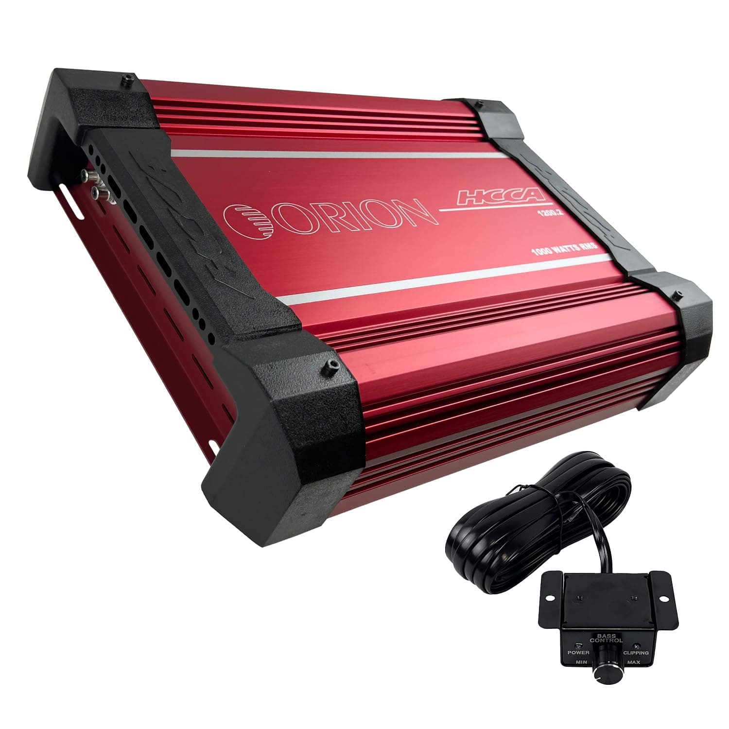 Orion HCCA Series HCCA1200.2 High Performance 1200W RMS 2-Channel Class A/B Amplifier - 1 Ohm Stable, Low/High Pass Crossover, Bass Boost Control, MOSFET Power Supply, Bass Knob, Made in Korea