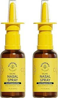 - Nasal Spray for Adults with Propolis, Xylitol & Saline, Clears Nasal Congestion, Moisturizes Sinus Canal, & Decongest Sinus Cavities, 1 fl oz(Pack of 2)