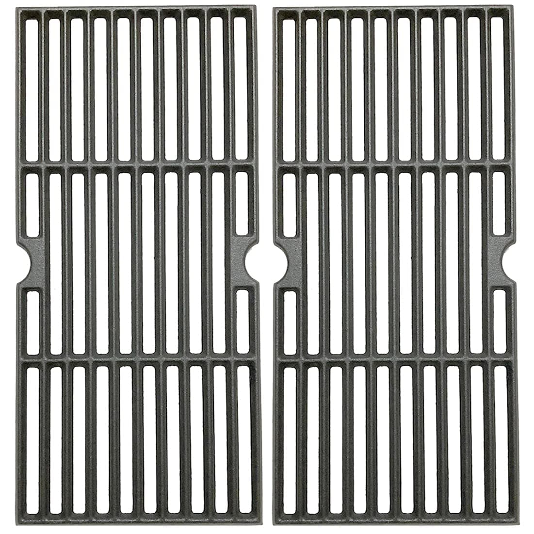 C6612C(2-Pack) 16 15/16 Inches Cast Iron Cooking Grid Grates Replacement for Charbroil 463250210, 463250211, 463250212, 463251413, 463251414, 466251413,Thermos 461633514