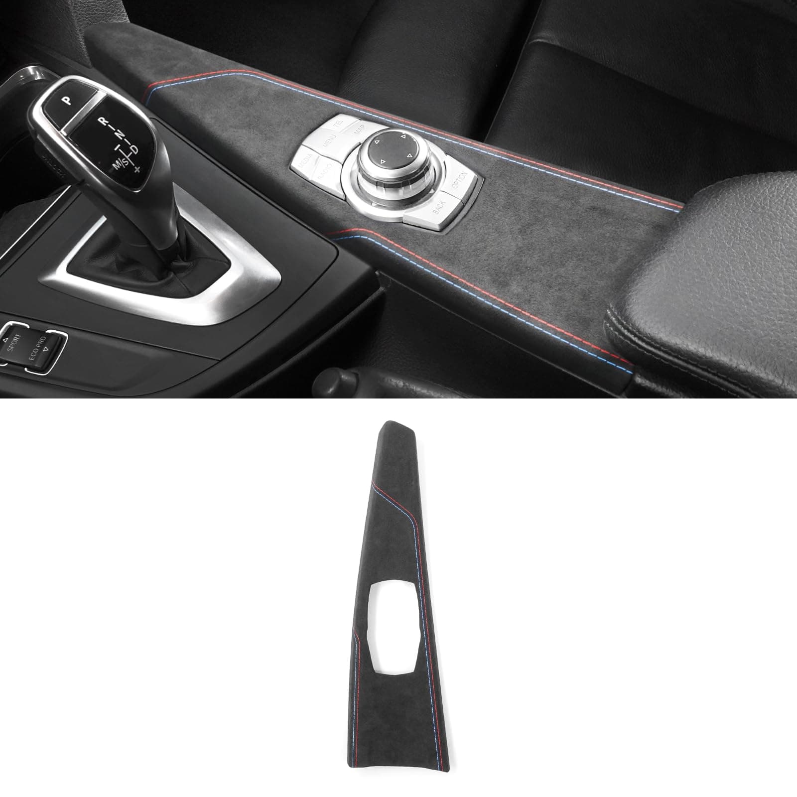 Car Center Console Multimedia Button Panel Trim Cover for Alcantara for BMW F30 F32 F34 2013-2019 328i 320i 318li 435i 420i 430i 425i Molding Sticker Interior Accessories