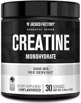 Creatine Monohydrate Powder 150g - 5g Daily Creatine Supplement for Men and Women, Vegan-Friendly, Third-Party Tested - 30 Servings, Unflavored