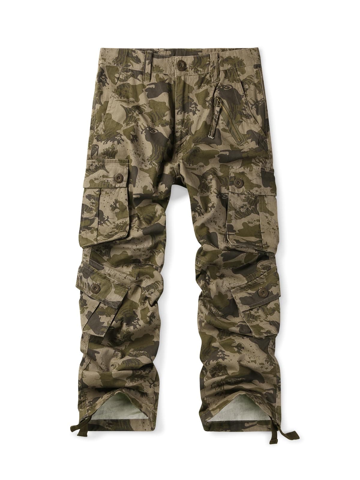 Ochenta Men's Multi Pockets Military Cargo Pants