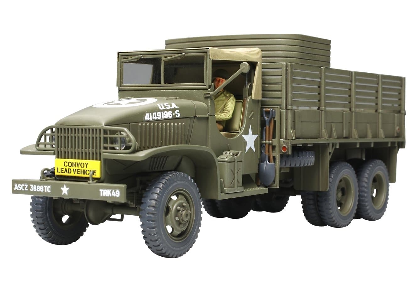 Tamiya 300032548 – 1:48 scale WWII US 2.5 Ton Reserve Truck 6 x 6 (1)