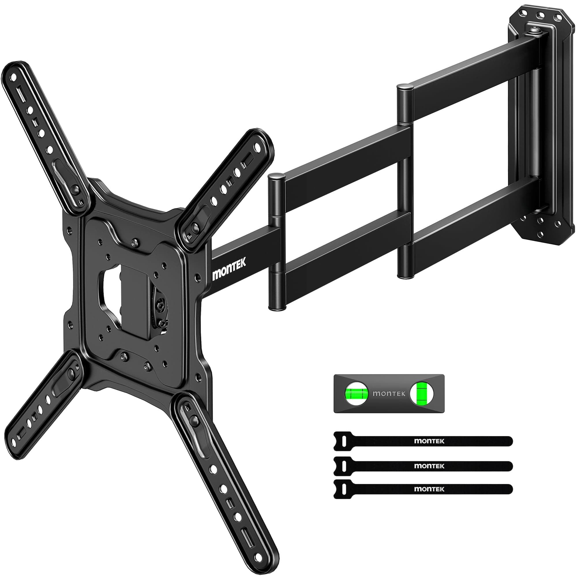Long Arm TV Wall Mount for Most 23-65 Inch TVs, 37 Inch Long Extension TV Mount Swivel and Tilt, Full Motion Wall Mount Tv Bracket Fit Max VESA 400 x 400mm, Up to 77 lbs