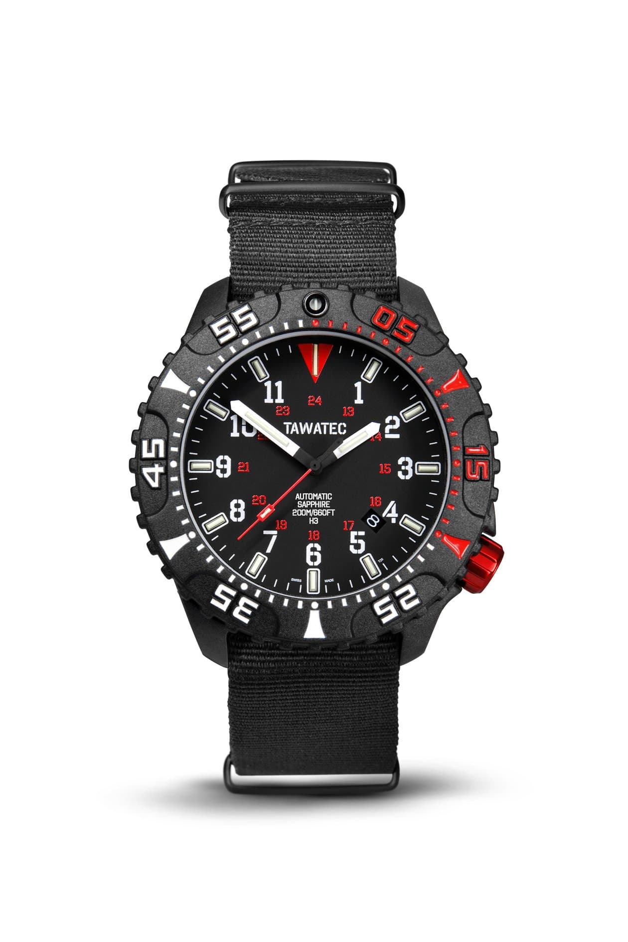 TAWATEC E.O.Diver MK II Automatic Tactical Blue - Nato Strap