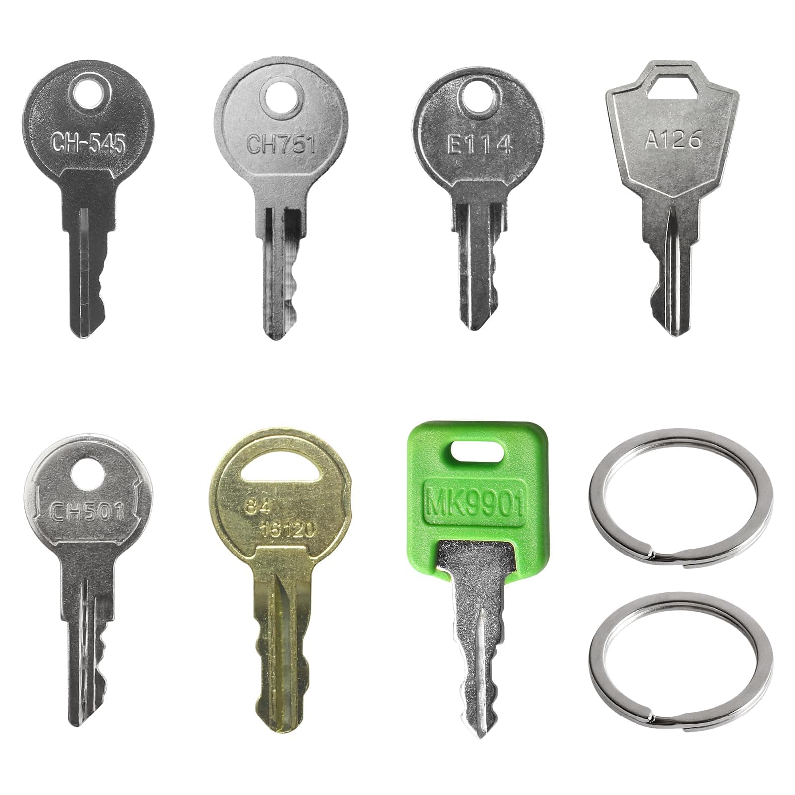 VIDABTE7 Pentesting Master Key Set,MK9901 CH751 CH501 CH545 A126 84 16120 E114 RV Compartment Cargo Key