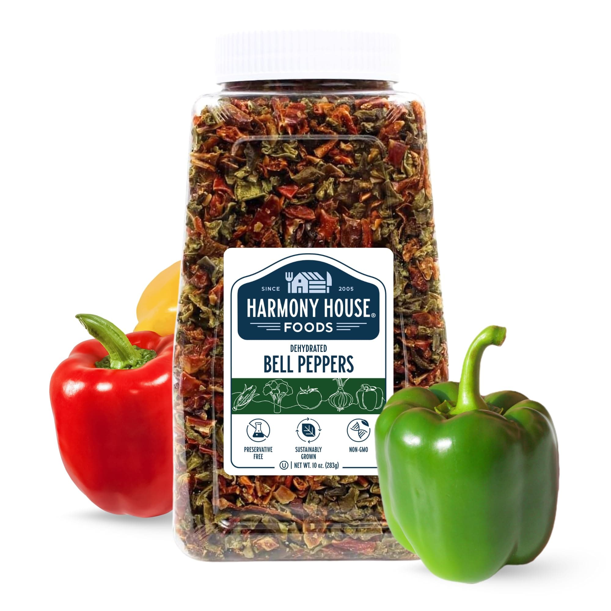 Harmony House Dried Mixed Bell Peppers