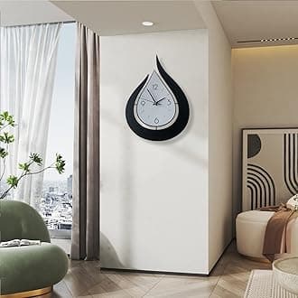 Decorative Wall Clock for Living Room Decor, Modern Wall Clocks Battery Operated for Bedroom Kitchen Office Home, 20 Inch Acrylic Big Silent Creative Wall Clock Non Ticking