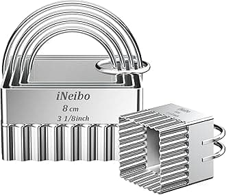 Fluted Square Biscuit Cutter