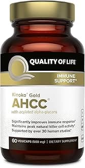 Quality of Life Labs 51798 Kinoko Gold Ahcc 60 Capsules (500 Mg.)