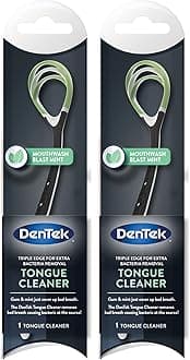 DenTek Tongue Cleaner, Fresh Mint, Removes Bad Breath, 2 Pack