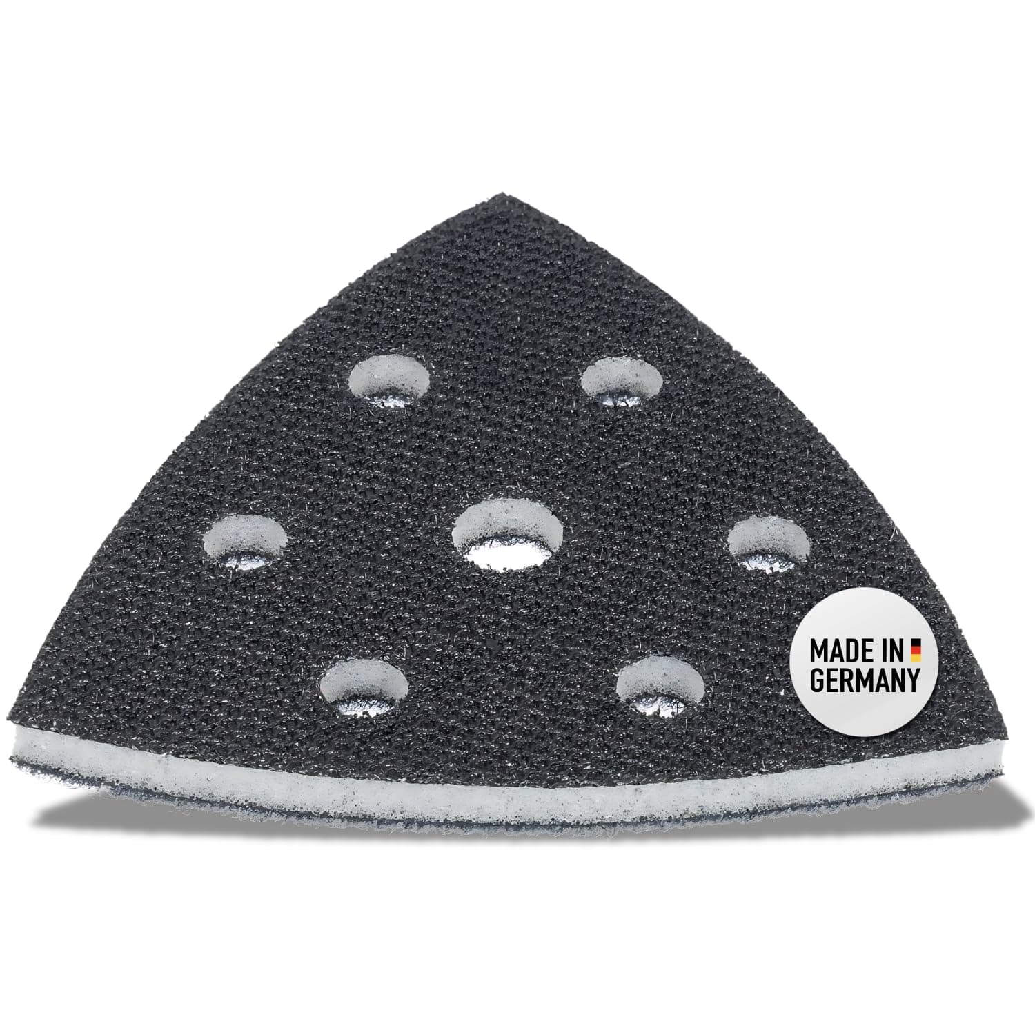 Soft interface pad 93mm for Triangle Sander Plate, Delta Sander Pads - Foam Cushion Pad with 6-hole for Hook and Loop sanding pad/disc