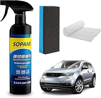Sopami Car Coating Spray, Sopami Quick Effect Coating Agent, Polish Spray Waterless Wash Wax, 16.9 fl.oz - 500ml (1 Set)