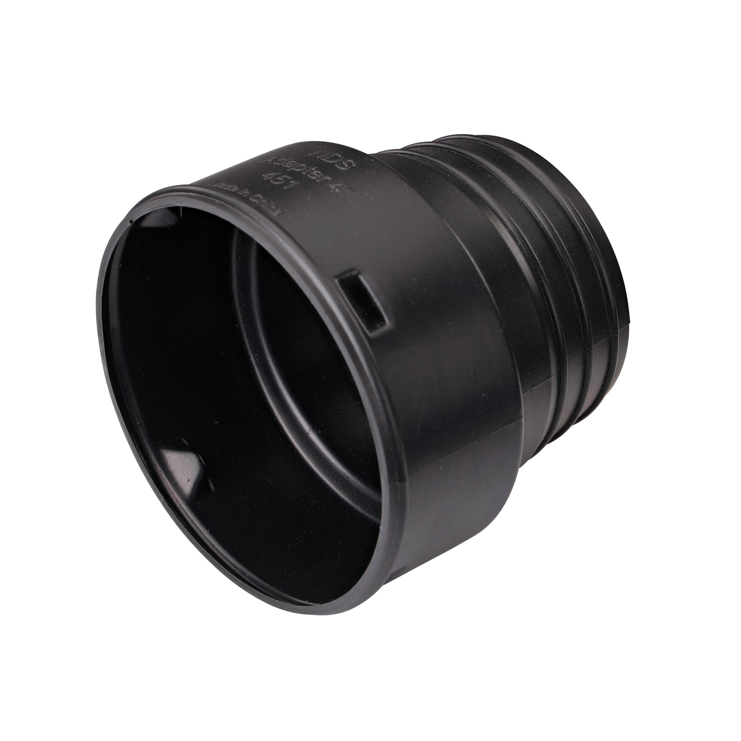 NDS 451 4' Corrugated Hub Adaptor, Black
