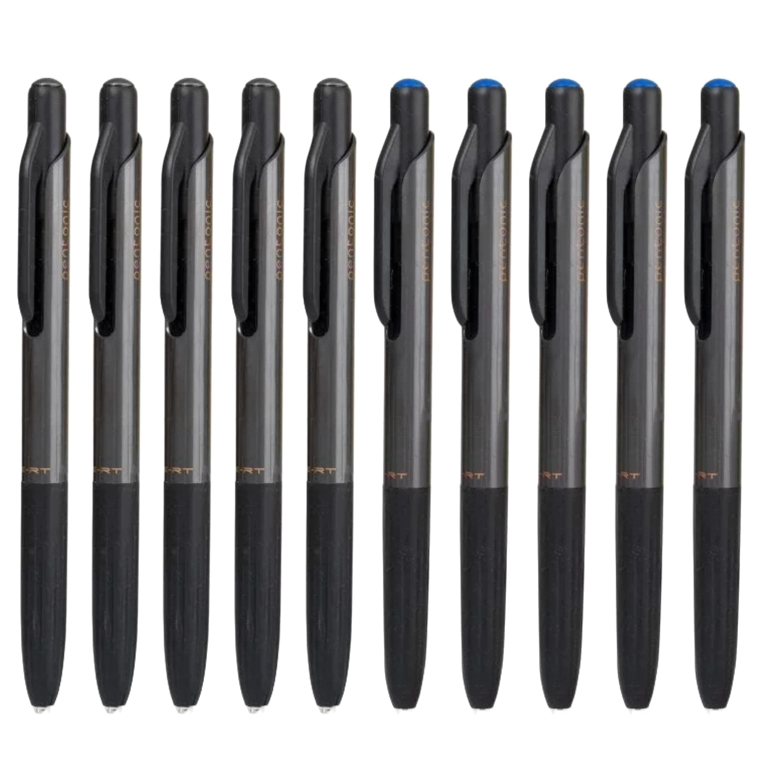 Pentonic G-RT 0.7 mm Retractable Gel Pen | Blue & Black Ink | Pack of 10