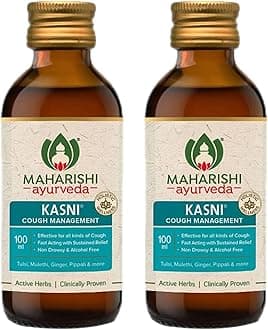 - Kasni Cough Syrup | Ayurvedic Cough Syrup | For All Types Of Cough & Chronic Cough | Non-Drowsy | Non- Habit Forming| Non-alcoholic (100 ml (Pack of 2))