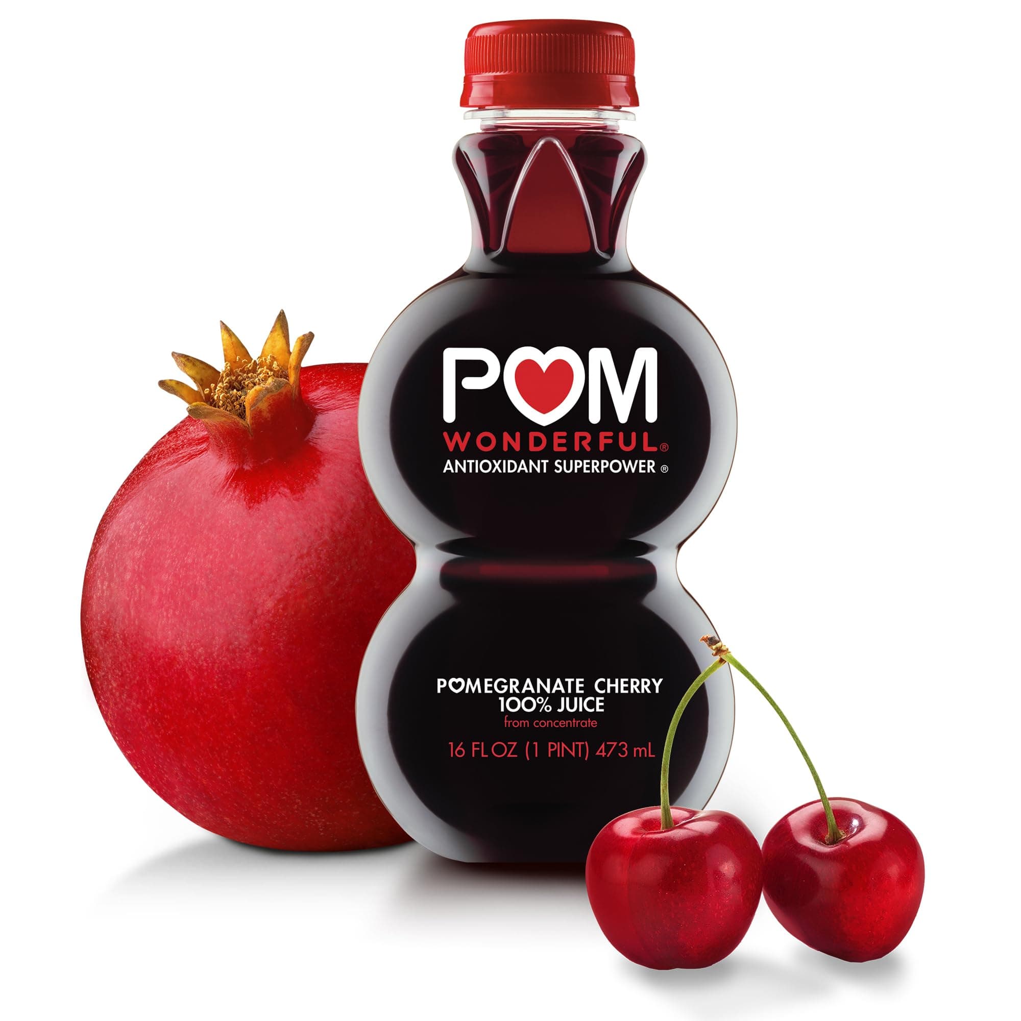 Pomegranate Cherry 100% Juice, 16 Ounce Bottle