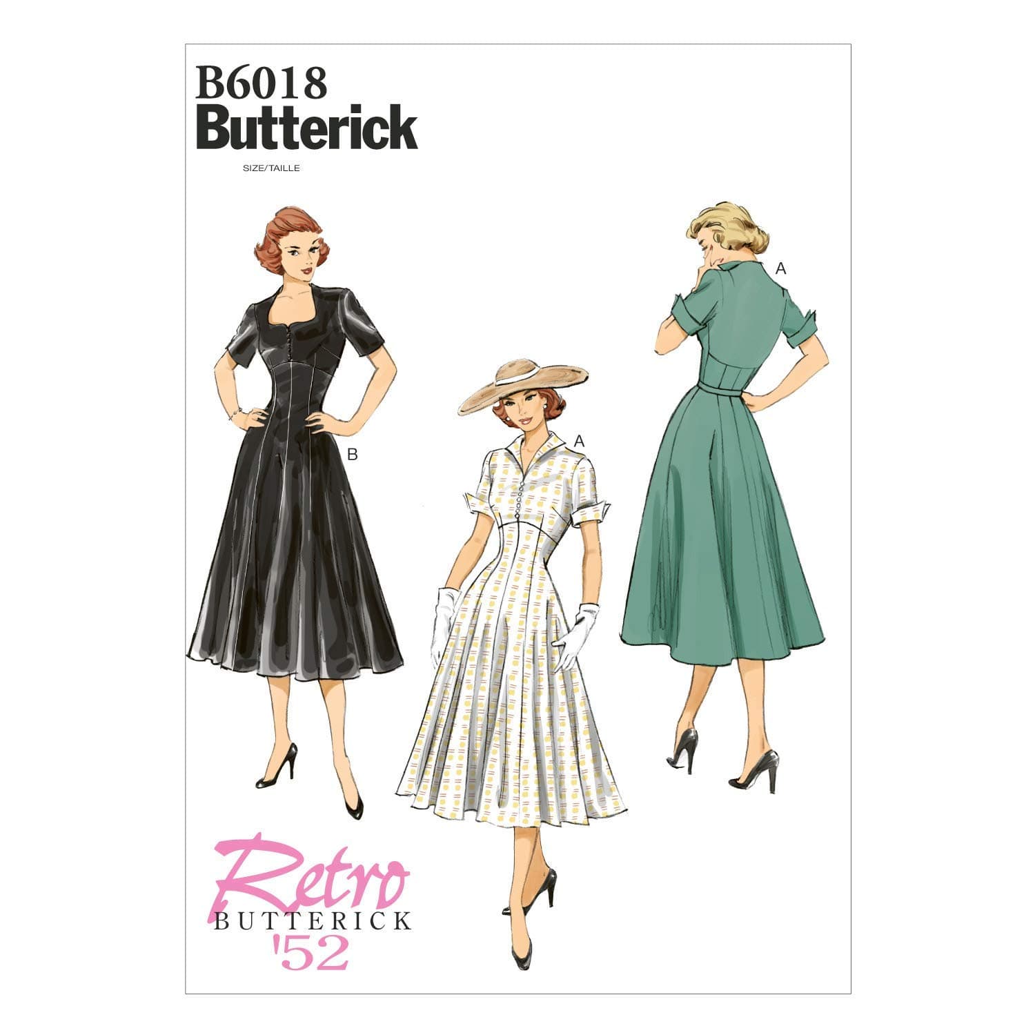 Butterick Patterns B6018E50 Misses' Dress Sewing Template, Size E5 (14-16-18-20-22)
