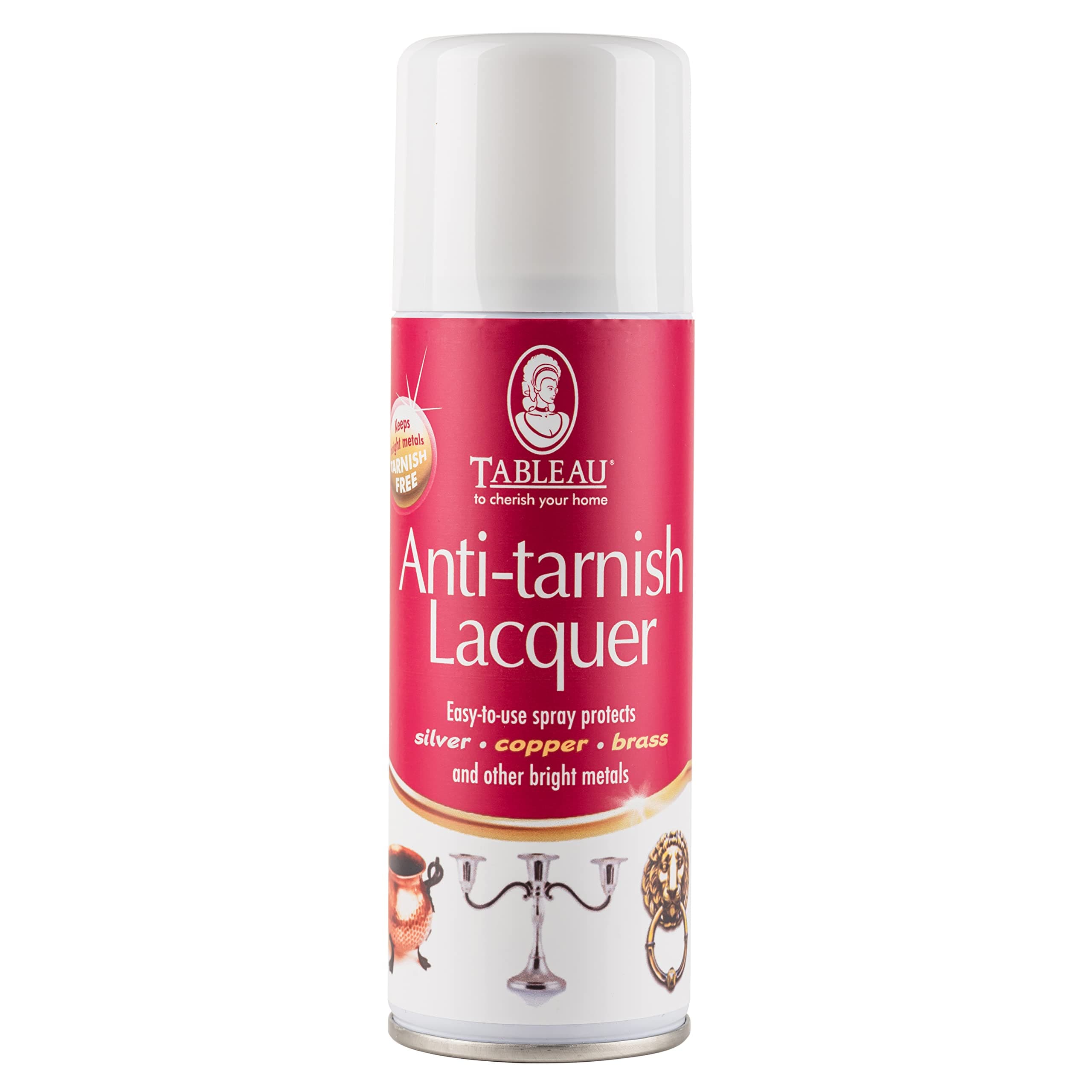 Anti-Tarnish Lacquer, Easy to Use Spray Lacquer to Keep Bright Metals Including Silver, Copper and Brass Shiny. 200ml