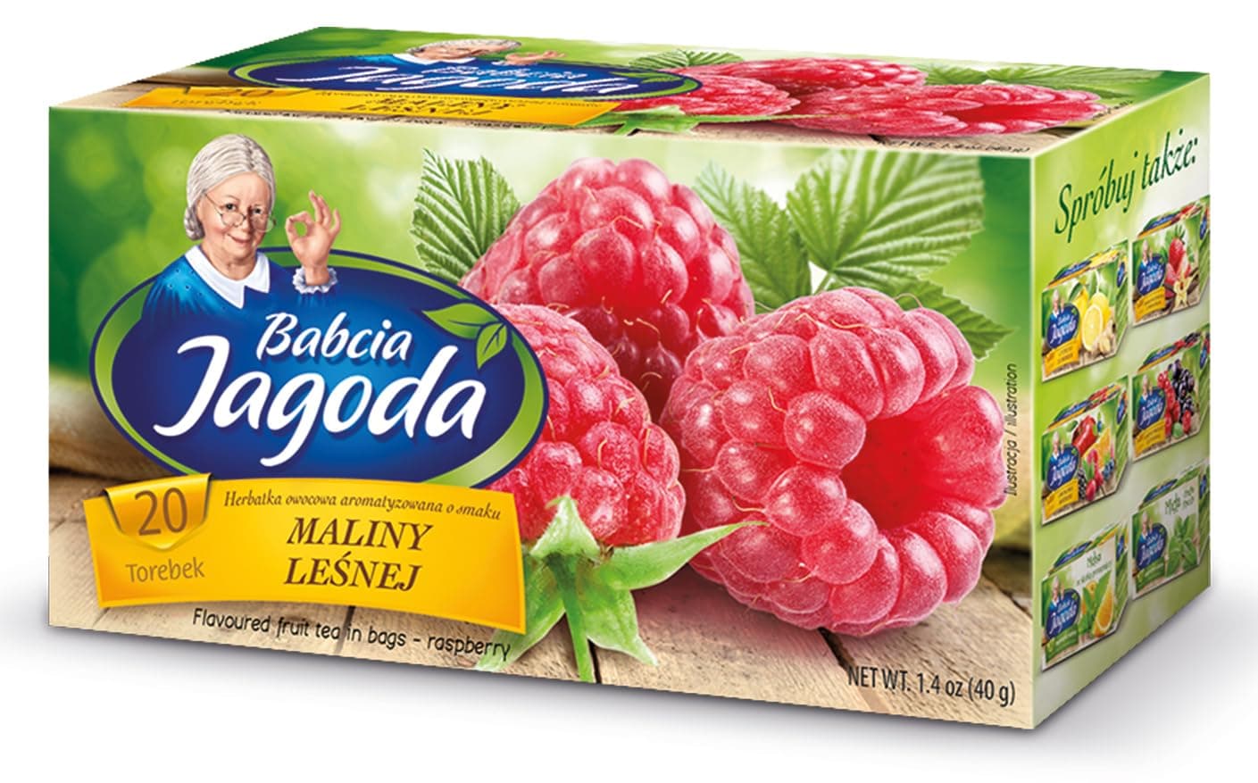 Babcia Jagoda Raspberry Flavoured Tea (40g/1.4oz)
