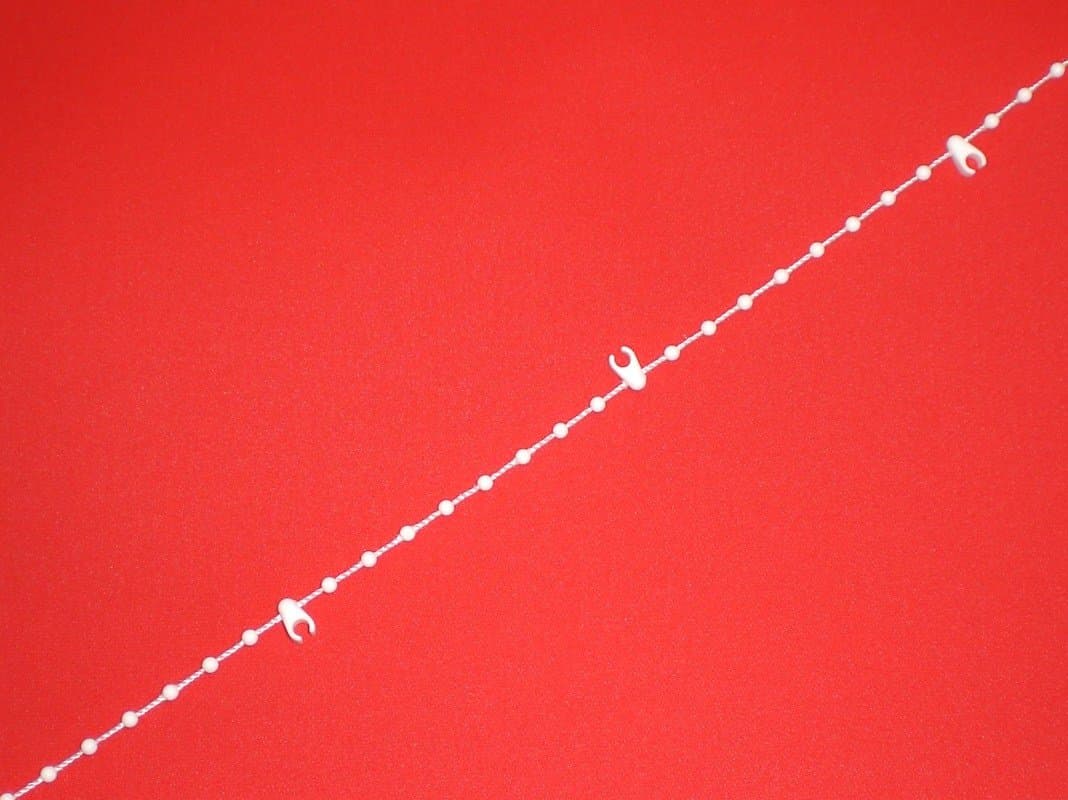 3.5" (89mm) WHITE Bottom Chain Vertical Blind PARTS/SPARES Free P&P